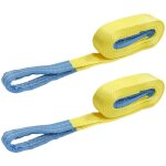 Lot de 2 sangles de traction 6 tonnes - 5m x 50mm - remorquage extreme - 2 boucles