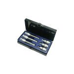 Coffret mtallique 6 pices, douilles embouts m, carr 1 / 2, 12, 7 mm, acier s2 autobest