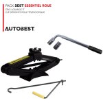Autobest - pack best essentiel roue cric losange 1t et clé démonte roue télescopique Autobest - pack best essentiel roue cric losange 1t et clé démonte roue télescopique