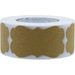 Autocollants 300 �tiquettes adh�sives en papier kraft forme irr�guli�re �tiquette autocollant, emballage ...