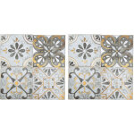 Autocollants carrelage r�tro adh�sifs imperm�ables antid�rapants pour sol cuisine salle de bain