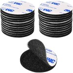 Autocollant double face extra fort, noir bande auto - adh�sif r�utilisable rond 5cm adhesif double face ...