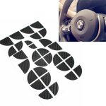 Autocollants pour logo bmw, noir brillant autocollants coins d'embl�me compatible avec bmw capot de voiture ...