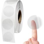 Autocollants ronds transparents de 2, 5 cm, scellant pour onglets d'enveloppe et emballage de vente au ...