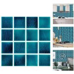 Autocollant en tuile pour salle de bain et cuisine, 30 pièces stickers carrelage autocollant mural imperméable ... Autocollant en tuile pour salle de bain et cuisine, 30 pièces stickers carrelage autocollant mural imperméable ...