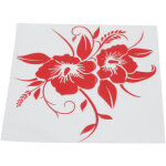 Autocollants universels de d�coration ext�rieure automobile en vinyle de d�calque de voiture de fleur ...