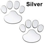 Autocollants voiture 3d patte d'animal - lot de 2