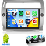 Autoradio android 15 9  compatible carplay pour citro�n c4 (2004 - 2009) avec navigation gps et rds - ...