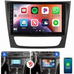 Autoradio carplay android 15 pour mercedes benz cls classe e w211 w219 gps navi bt 4 + 64g