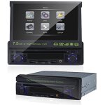 Autoradio dvd stereo 1 din cran rtractable 7. 5 radio mp3 aux usb sd av
