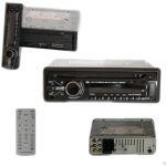 Autoradio stro bluetooth avec panneau avant amovible, fm, mp3, usb, sd, cd, dvd, cran lcd 52 w x 4 ...