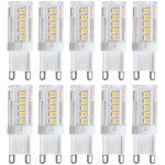 Autrucker 10pc ampoule led � brancher, source lumineuse � �conomie d'�nergie, ampoule ma�s en c�ramique, ...