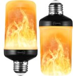 Autrucker ampoules � effet flamme, 4 modes, culot e26, id�ales pour halloween, les d�corations de no�l, ...