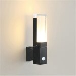 Autrucker applique murale ext�rieure � led, luminaire en acrylique avec d�tecteur de pr�sence, 86 - 265 ...