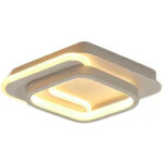 Autrucker plafonnier led moderne, plafonnier acrylique, applique murale pour hall d'entr�e, carr�, blanc, ...