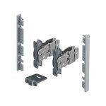 Avantech you kit de raccords pour la faade intrieure  recouper - hauteur 101 mm - argent - hettich ...