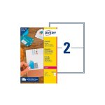 Etiquettes opaques de masquage laser 199, 6 x 143, 5 mm avery blanche - bo�te de 50