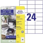 Avery - zweckform 3474 - 10 etiquette universelles 70 x 37 mm papier blanc 240 pc(s) fixation permanente ...