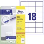 Avery - zweckform 6171 etiquette universelles 64 x 45 mm papier blanc 540 pc(s) fixation permanente imprimante ...