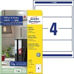 Avery - zweckform etiquette pour classeur l4761 - 10 61 x 192 mm papier blanc fixation permanente 40 ...