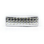 Lampe de poche avec batterie au lithium 30 led deux modes d'clairage avidsen 103661