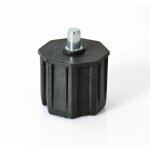 Embout de tube octogonal - pivot int�gr� - �60mm