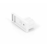 Lot 2 embouts pour coulisse en u de volet - pour pose applique - blanc