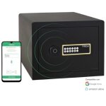 Awa 220740 coffre - fort intelligent, � poser, smart safe, ouverture � code �lectronique, gestion via ...