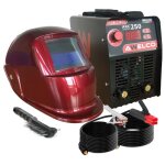 Poste � souder inverter mma arc 250 + cagoule de soudage lcd red 13 soudage 15 - 200a awelco