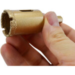 Awtools, 105 mm, carotte diamant�e, pour grands trous dans la porcelaine et le marbre, coupe nette sans ...