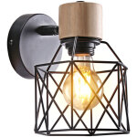 Applique mural industrielle eclairage mural vintage en m�tal e27 lampe de mur luminaire int�rieur industrielle ...