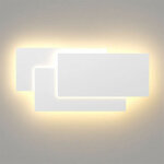 Applique murale intrieur led 24w luminaire en aluminium blanc chaud eclairage de mur pour chambre salon ...