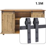 Quincaillerie kit de rail pour porte coulissante kit de porte grange coulissante système de porte avec ... Quincaillerie kit de rail pour porte coulissante kit de porte grange coulissante système de porte avec ...