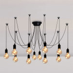Axhup - suspension luminaire contemporain 12 lumires lustre araigne e27 ampoule non inclus