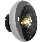 Ayesha - applique murale - 1 lumi�re - � 27 cm - noir - art deco - �clairage int�rieur - salon i chambre ...