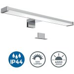 B. k. licht - applique led miroir salle de bain luminaire pour maquillage ip44 platine led 7w B. k. licht - applique led miroir salle de bain luminaire pour maquillage ip44 platine led 7w