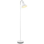 B. k. licht - lampadaire design industriel lampe  pied lampe  vasque mtal blanche
