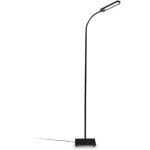 Lampadaire noir salon led 6, 5w, luminosit� r�glable t�te flexible choix de lumi�re fonction touch lampadaire ...