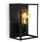 B. k. licht - plafonnier cage mtal noir, lampe murale pour ampoule e27 de max 60w, ampoule non incluse, ...