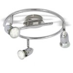 B. k. licht - plafonnier led design 6w - 12w luminaire plafond 230v spot plafond moderne gu10 chrome