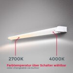 Rglette led barre lumineuse placard pivotable de 150 pour cuisine atelier couleur blanche