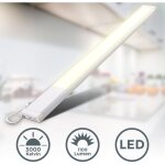 B. k. licht - rglette led, platine led 10w intgre, 1100 lumen, longueur 57, 5cm, blanc chaud 3000k, ...