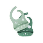 Baby moov - babymoov lot de 2 bavoirs en silicone bibisy, avec poche ventrale Baby moov - babymoov lot de 2 bavoirs en silicone bibisy, avec poche ventrale