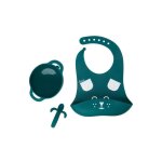 Baby moov - babymoov coffret repas 6 - 12 mois 3 pieces, firstisy chien bleu