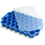 Bacs � gla�ons pour cong�lateur avec couvercle - 37 grilles en silicone pour petits moules � gla�ons, ...