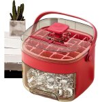 Bacs � gla�ons pour cong�lateur avec couvercle - moules � glace avec bo�te