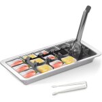 Bac � gla�ons professionnel en acier inoxydable ? moule � gla�ons en m�tal robuste � 18 emplacements, ...