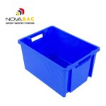 Bac gerbable et emboitable novap - capacit� 18 l - bleu roi