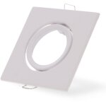 Iluminashop - bague inclinable carr�e blanche s�rie eco pour gu10 / mr16 - ledme - lm4320