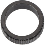 Bague tournissante homme 8mm acier titane anti - stress silencieuse noire 57mm